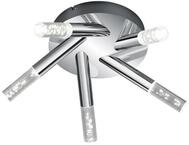 Badezimmer-Deckenleuchte Bolsa Chromfarben/Klar max. 3,1 Watt Deckenlampe