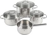 Kochtopfset WMF Provence Plus Edelstahlfarben 7-teilig