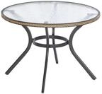 Gartentisch Ravenna Metall/ Glas/Kunststoff &Oslash; 104 cm