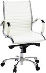 Drehstuhl Parma 10 Creme/Chromfarben