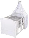 BABYBETT Sterne 2 70 x 140 cm inkl. Textilien