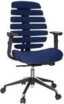 Drehstuhl Ergo Line II Blau/Schwarz