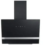 Dunstabzugshaube Hera Metall/ Glas Schwarz mit LED B: 60 cm