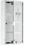 MEDIZINSCHRANK Arzneischrank Erste Hilfe mit Schloss Edelstahl 30 x 12 x 60 cm