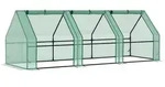 FOLIENGEW&Auml;CHSHAUS, Gr&uuml;n, PE, Stahl
