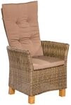 Gartensessel 2er-Set Toskana Metall/Holz/Kunststoff/Textil