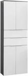 Hochschrank "Kara Chess" , wei&szlig;, anthrazit