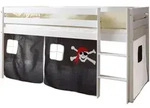 Spielbett Holz Malte ca. 90x200 cm Schwarz