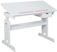 Jugendschreibtisch Baru Wei&szlig;/Rosa/Blau