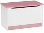 SPIELZEUGTRUHE HANNAH wei&szlig;/rosa