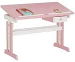 KINDERSCHREIBTISCH FLEXI wei&szlig;/rosa