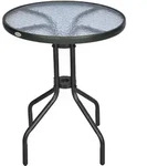 GARTENTISCH, Schwarz, Metall