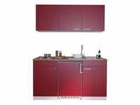 Miniküche Economy m. Geräten B: ca. 150cm Rot