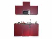 Miniküche Economy m. Geräten Rot B: ca. 150 cm