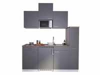 Küchenzeile Economy m. Geräten B: ca. 180 cm Grau