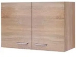 K&uuml;chenoberschrank Samoa Wei&szlig;/Eichefarben