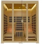 INFRAROTKABINE Billund mit Dual-Heizsystem & Hemlockholz