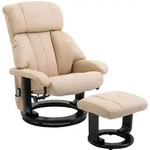 RELAXSESSEL mit Liegefunktion Massagesessel inkl. Hocker Fernsehsessel drehbar