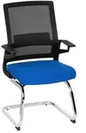 Besucherstuhl Inventor V Blau/Schwarz