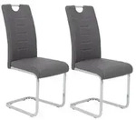 Schwingstuhl-Set Ruby Grau gepolstert 2er-Set