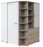 Eckschrank Young Wei&szlig;/Eiche San Remo