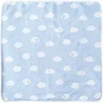 BABYDECKE 80 x 80 cm Kleine Wolke blau