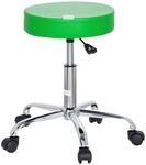 B&uuml;rohocker Operator II Gr&uuml;n/Chromfarben