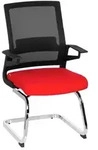 Besucherstuhl Inventor V Rot/Schwarz