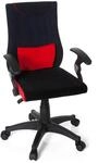 Jugenddrehstuhl Kiddy Pro Al ca.50x87-97x40cm Schwarz,Rot