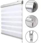 DOPPELROLLO SolDecor DK9 mit Kassette 120x220cm Wei&szlig;