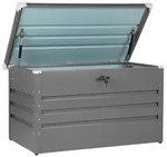 AUFLAGENBOX Stahl grau 132/62 cm Cebrosa