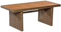 Gartentisch Toskana Holz/ Metall/Kunststoff L: 185 cm