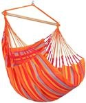 H&auml;ngesessel Comfort Hammock Echtholz Gelb/Orange/Rot/Grau