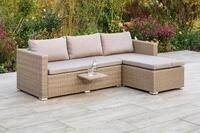 Loungegarnitur Veneto Eckbank Naturfarben