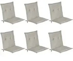 NIEDERLEHNERAUFLAGE Loft NL 100/50/6cm Hellgrau 6tlg