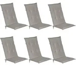 HOCHLEHNERAUFLAGE Loft HL 120/50/6 Hellgrau 6tlg