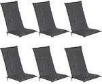 HOCHLEHNERAUFLAGE Loft HL 120/50/6 Graphitgrau 6tlg
