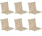 NIEDERLEHNERAUFLAGE Loft NL 100/50/6cm Natur 6tlg