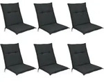 NIEDERLEHNERAUFLAGE Flair NL 100/50/8cm Graphitgrau (6tlg)