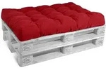 PALETTENKISSEN Eco Style Sitz 120/80/15 cm Rot