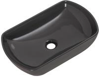 Aufsatzwaschbecken New York Grau Keramik ca. 50x13x32 cm