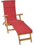 DECKCHAIRAUFLAGE Loftlux DC 175/45/5 cm Rot