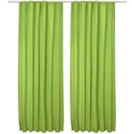 VORHANG Amelie TK mit Kr&auml;uselband 140x245cm Gr&uuml;n (2tlg)