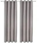 VORHANG Amelie BO mit &Ouml;se 140x245cm Grau (2tlg)