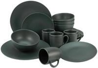 Kombiservice Soft Touch Schwarz, 16-teilige