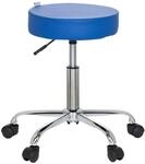 B&uuml;rohocker Operator II Chromfarben/Blau