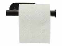 Toilettenpapierhalter aus Metall in Schwarz