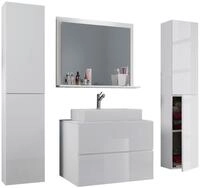 Badezimmer Lendas 5-tlg. ca. 127 cm Wei&szlig;