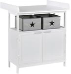 Wickelkommode White Wei&szlig;/Silber