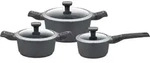 Kochtopfset Kit-Set Easy Click Schwarz, 3-teilig